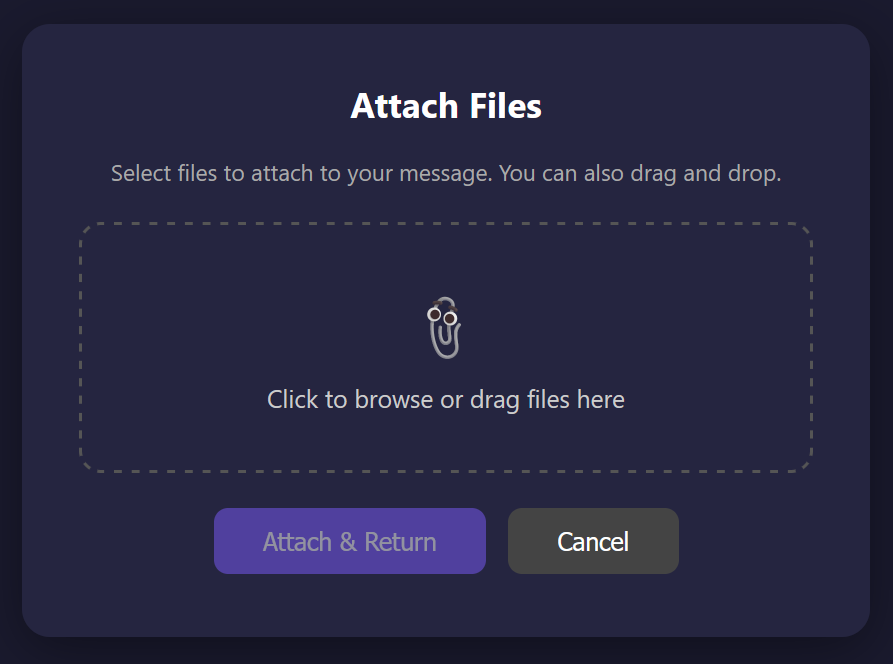 Attach files