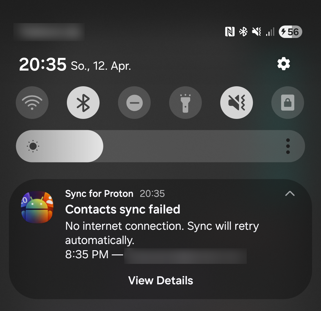 Error notification